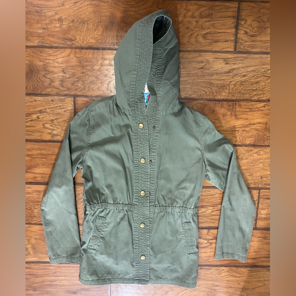 Cherokee Girls Size XL Floral Hooded Jacket